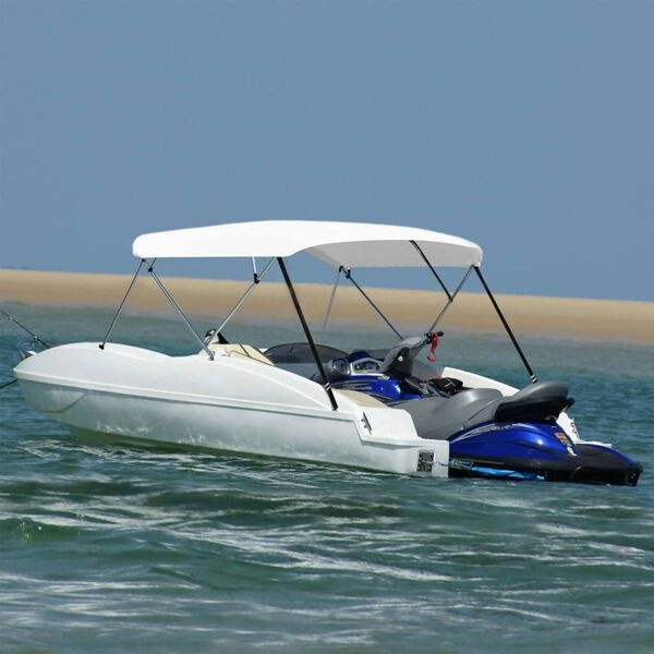 vidaXL Biminitop 4-boogs 243x(230-244)x137 cm wit