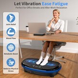 JOROTO Vibration Plate 4D Home 3 Powerful Motors Professional Full Body Training LED Light Strips up to 158 kg Quiet and Non-Slip Ideal for Home Fitness