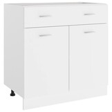 vidaXL Onderkast met Lade Lyon (Wit) - 34% Korting!