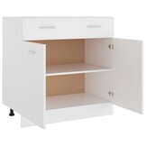 vidaXL Onderkast met Lade Lyon (Wit) - 34% Korting!