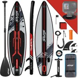 ALLPICK Stand Up Paddle Board, Opblaasbaar Paddleboard, Met Universele Camerabevestiging, Complete Accessoires, Verstelbare Peddel, Geschikt Voor Beginners en Gevorderde Peddelaars, 200 kg