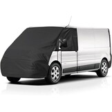 Voorruit Wrap Cover Vervanging voor Renault Master 2010-2024, Vervanging voor Opel Movano 2010-2024, Luxe Zonwering Volledige Okklusie Voorruitafdekking 420D Vervanging voor Nissan NV400 (Zwart)