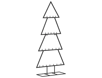 vidaXL Kerstdecoratie kerstboom 125 cm metaal zwart