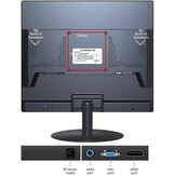 SKitphrati 19 inch LED PC Monitor - 1280x1024 - 75Hz - HDMI & VGA - Zwart