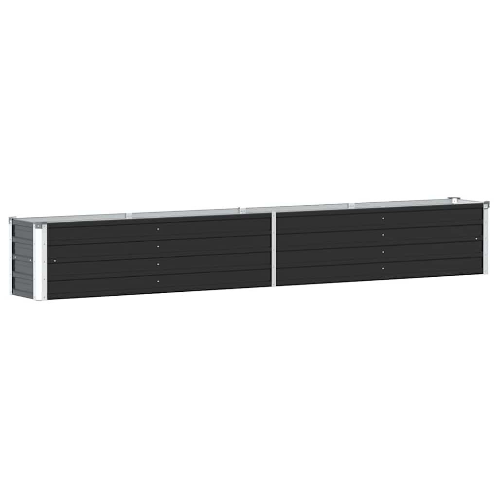 vidaXL Plantenbak verhoogd 320x40x45 cm gegalvaniseerd staal antraciet