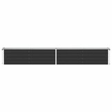 vidaXL Plantenbak verhoogd 320x40x45 cm gegalvaniseerd staal antraciet