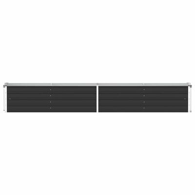 vidaXL Plantenbak verhoogd 320x40x45 cm gegalvaniseerd staal antraciet