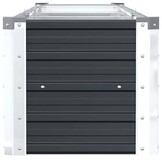 vidaXL Plantenbak verhoogd 320x40x45 cm gegalvaniseerd staal antraciet