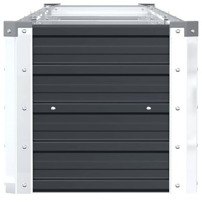 vidaXL Plantenbak verhoogd 320x40x45 cm gegalvaniseerd staal antraciet