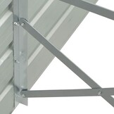 vidaXL Plantenbak verhoogd 320x40x45 cm gegalvaniseerd staal antraciet