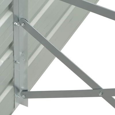 vidaXL Plantenbak verhoogd 320x40x45 cm gegalvaniseerd staal antraciet