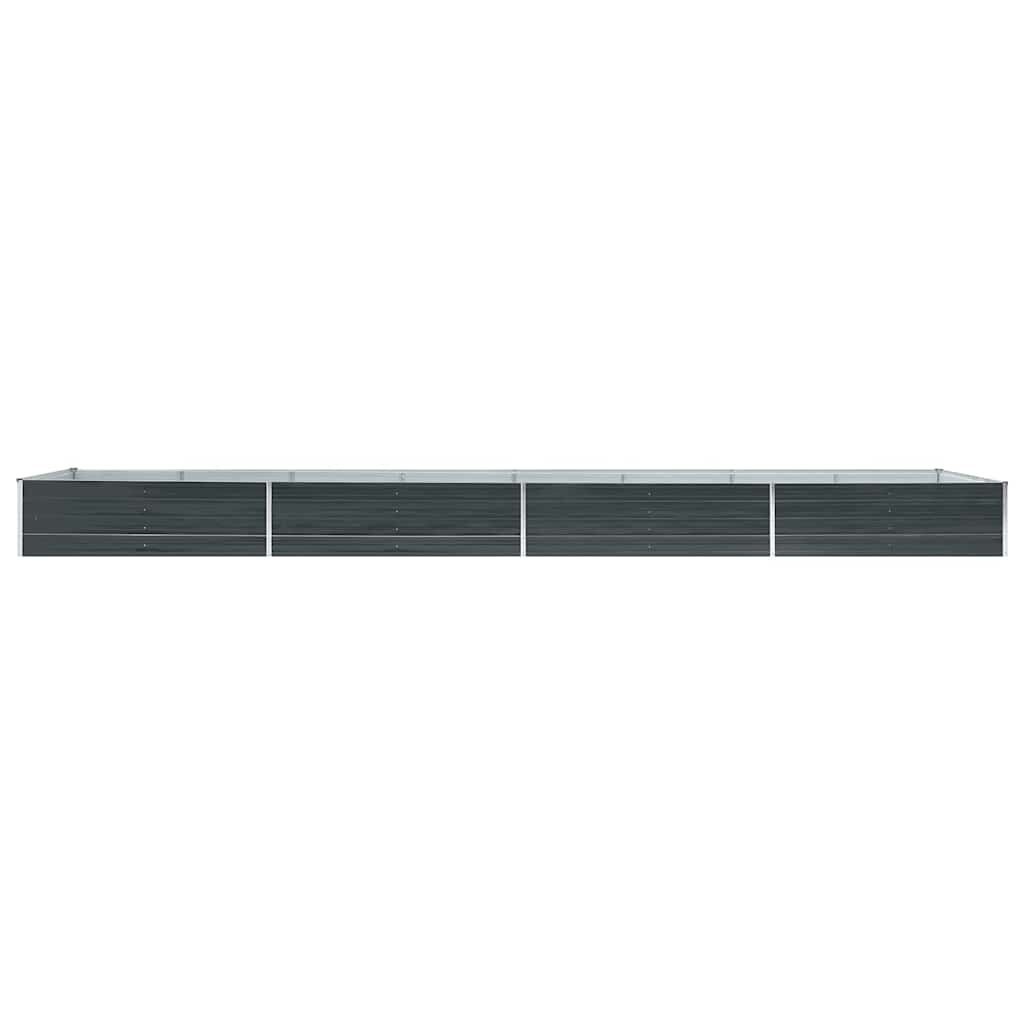 vidaXL Plantenbak verhoogd 600x80x45 cm gegalvaniseerd staal antraciet