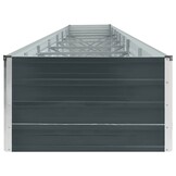 vidaXL Plantenbak verhoogd 600x80x45 cm gegalvaniseerd staal antraciet