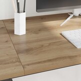 vidaXL Bureau Artisan Eiken 120 x 50 x 75 cm Bewerkt hout