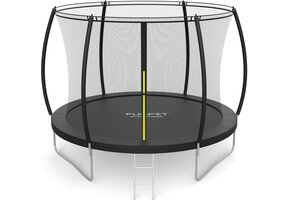 Trampoline Buiten met Veiligheidsnet - 312 cm - Zwart - Max 120 kg - -26%