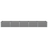 Lichtgrijze Stalen Plantenbak 400x80x45cm - 34% Korting