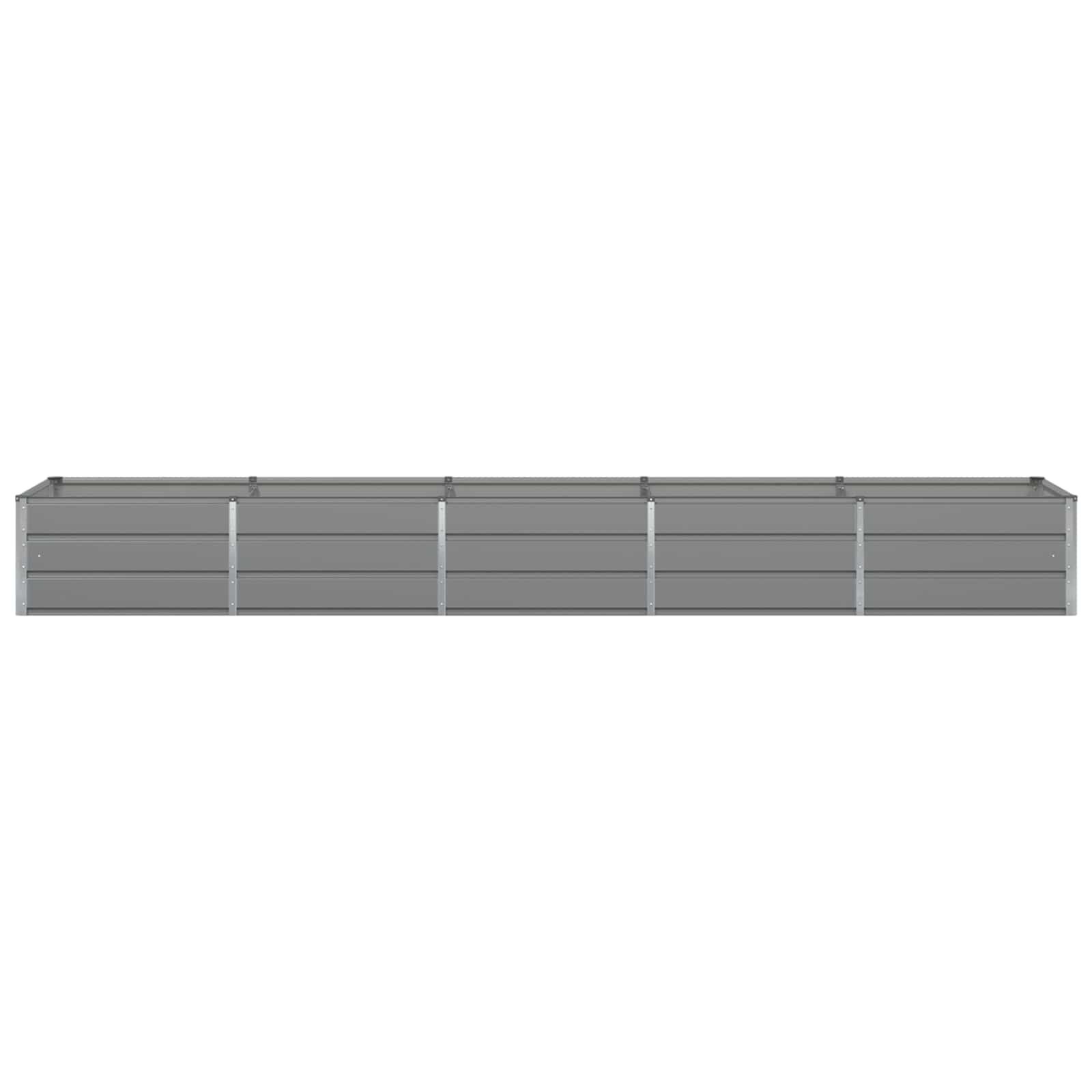 Lichtgrijze Stalen Plantenbak 400x80x45cm - 34% Korting