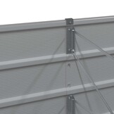 Lichtgrijze Stalen Plantenbak 400x80x45cm - 34% Korting