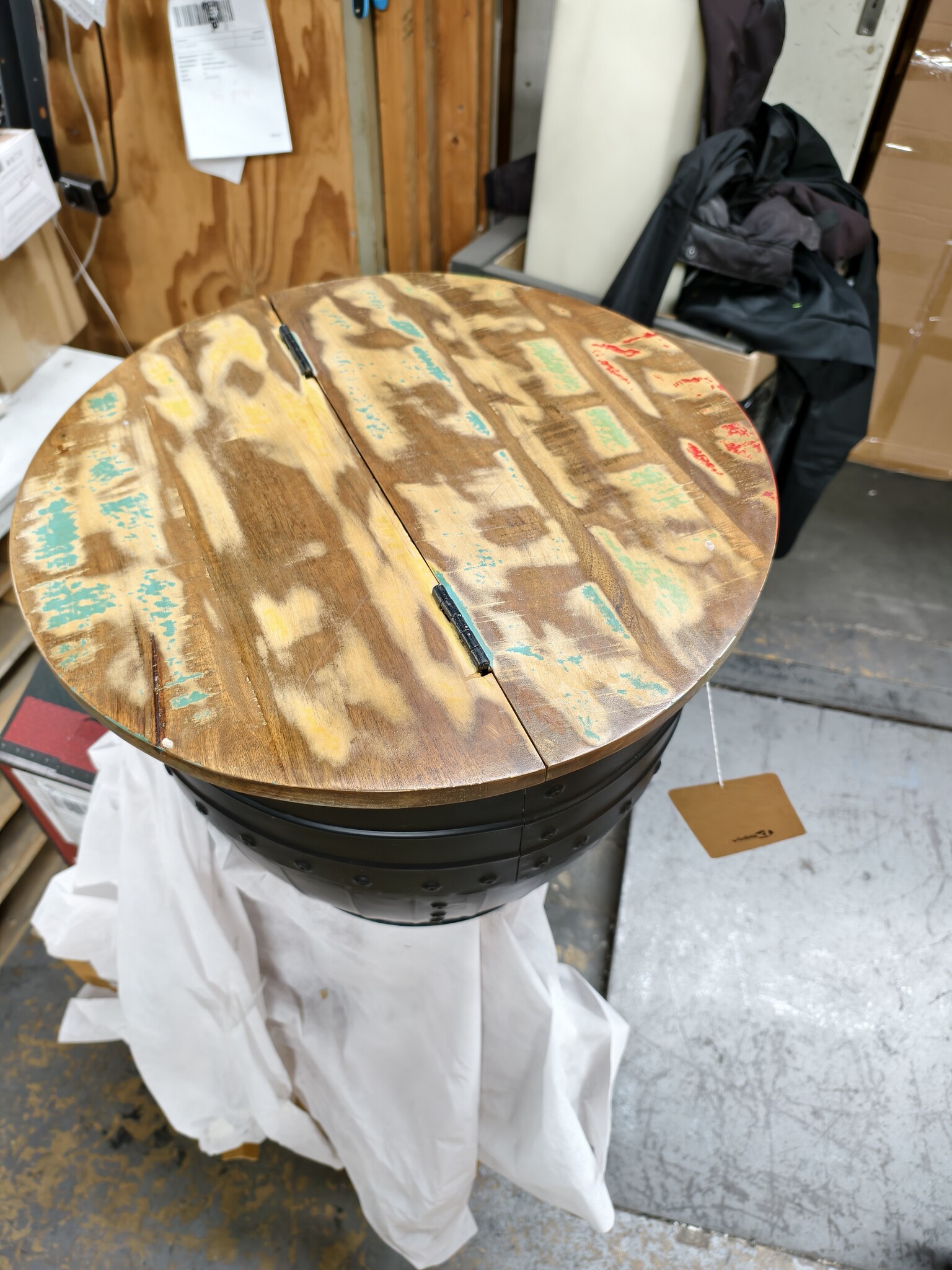 vidaXL Salontafel Massief Gerecycled Hout - Zwart (54% Korting)