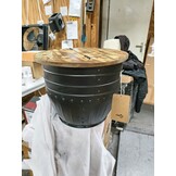 vidaXL Salontafel Massief Gerecycled Hout - Zwart (54% Korting)