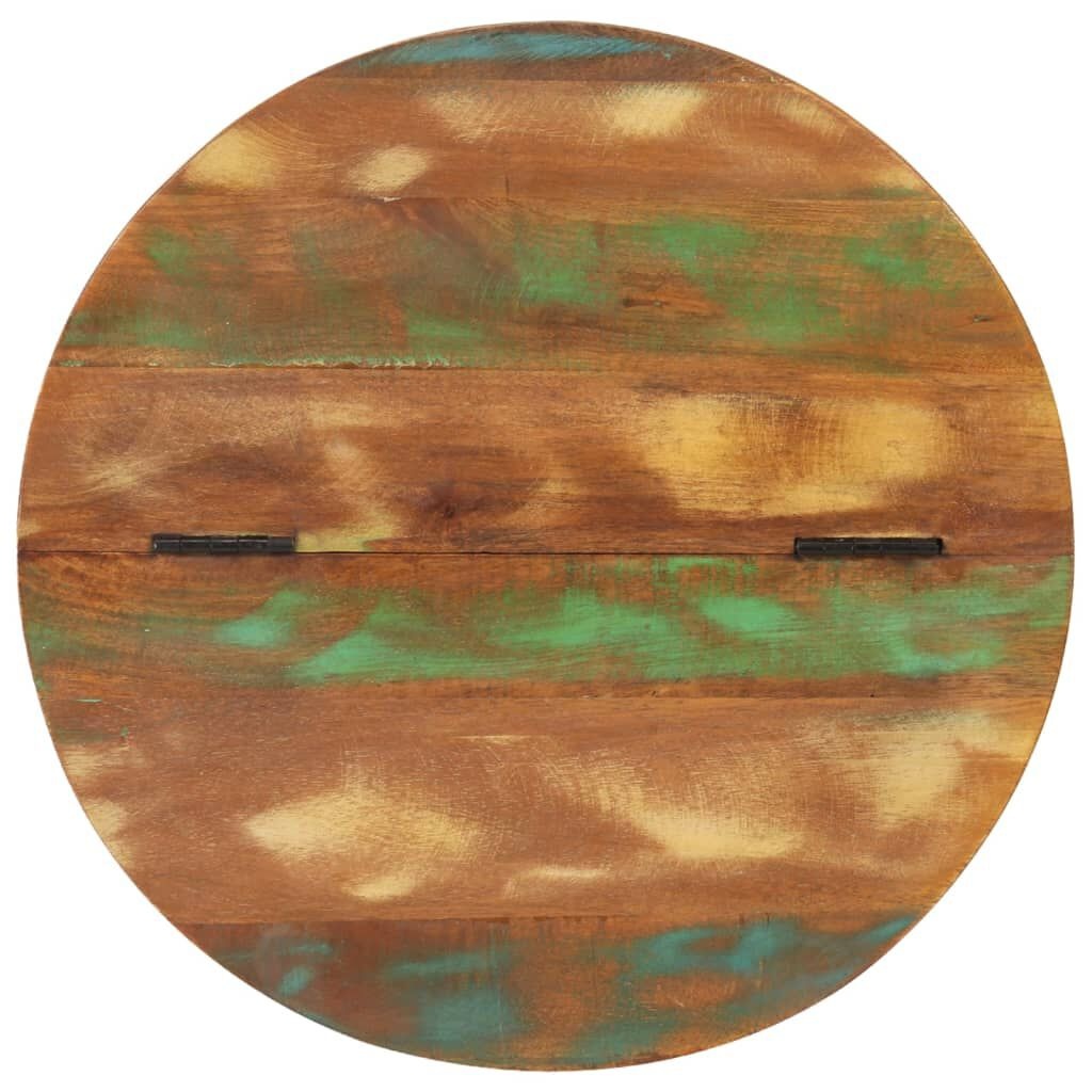 vidaXL Salontafel Massief Gerecycled Hout - Zwart (54% Korting)