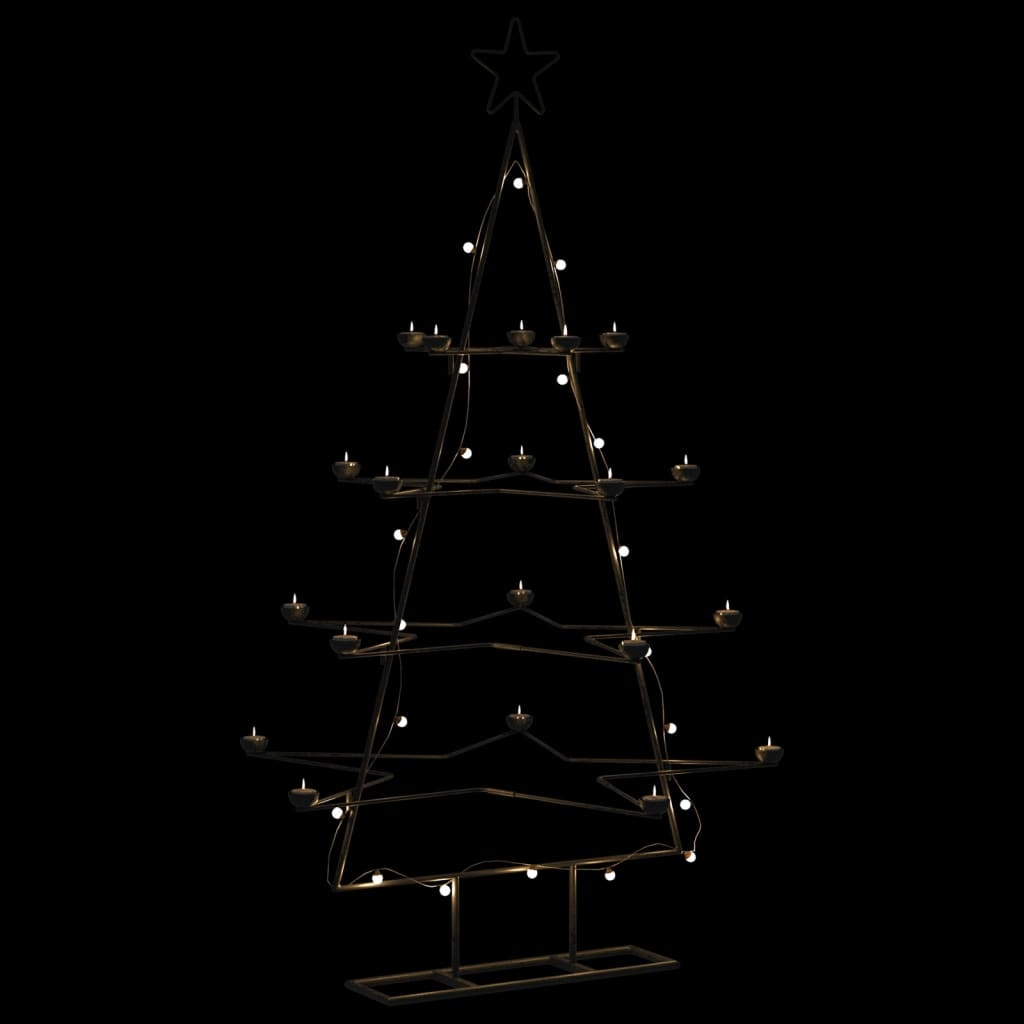 vidaXL Metalen Kerstboom Decoratie Zwart 140 cm - 66% Korting