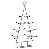 vidaXL Metalen Kerstboom Decoratie Zwart 140 cm - 66% Korting