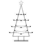 vidaXL Metalen Kerstboom Decoratie Zwart 140 cm - 66% Korting