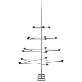 vidaXL Metalen Kerstboom Decoratie Zwart 140 cm - 66% Korting
