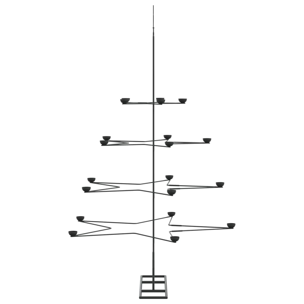 vidaXL Metalen Kerstboom Decoratie Zwart 140 cm - 66% Korting