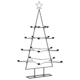 vidaXL Metalen Kerstboom Decoratie Zwart 140 cm - 66% Korting