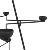 vidaXL Metalen Kerstboom Decoratie Zwart 140 cm - 66% Korting