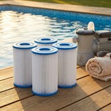 4x Zwembadfilters Type 2 - 13.5cm x ø10.5cm - 3028L/u