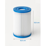 4x Zwembadfilters Type 2 - 13.5cm x ø10.5cm - 3028L/u
