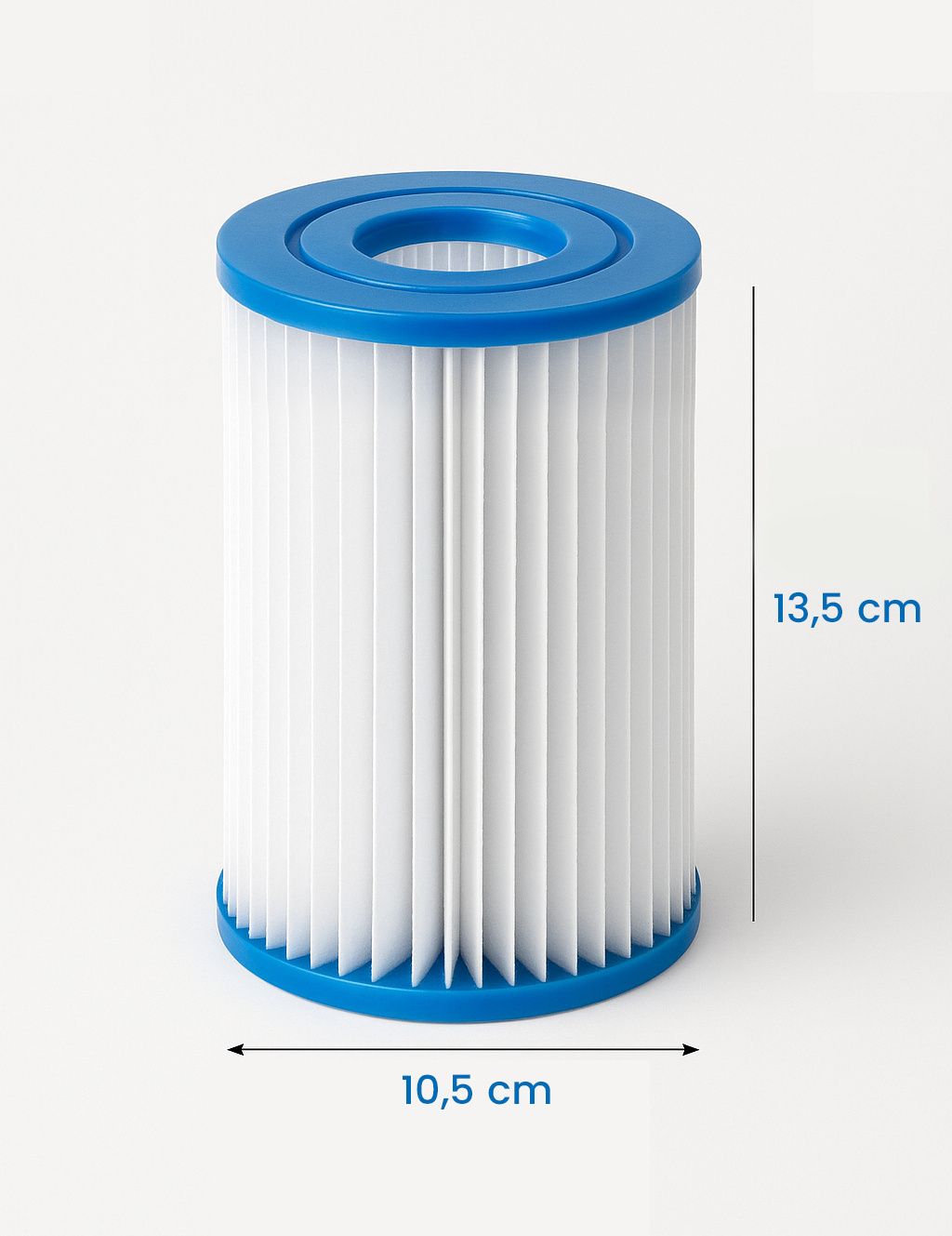 4x Zwembadfilters Type 2 - 13.5cm x ø10.5cm - 3028L/u
