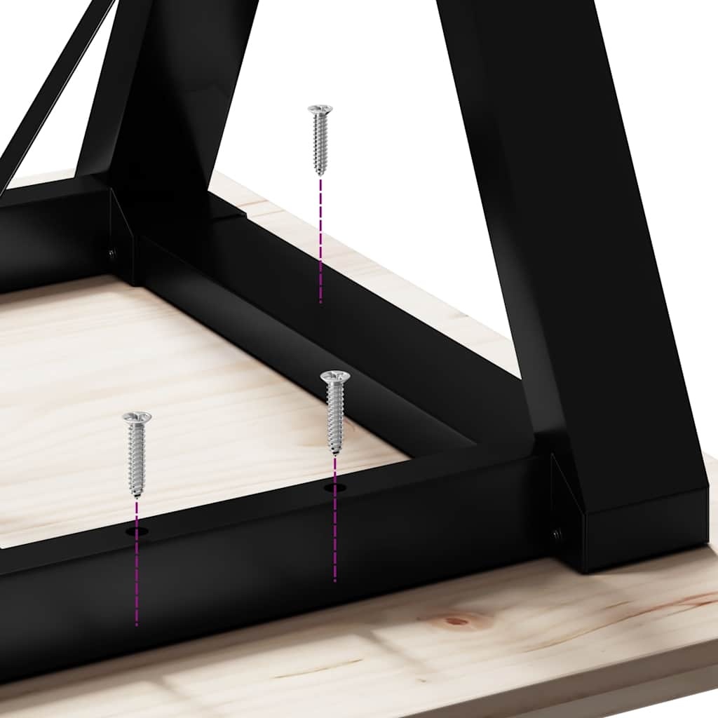 Y-frame Tafelpoten Staal 80x40x73 cm - 34% Korting!
