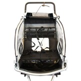 Multifunctionele Fietskar Kind - 2-zits - Met Schokbreker - Zwart Wit - 35% Korting