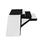 Binnenglijbaan van Foam Blokken - 40cm Hoog - Zwart/Wit - 35% Korting