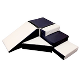 Binnenglijbaan van Foam Blokken - 40cm Hoog - Zwart/Wit - 35% Korting