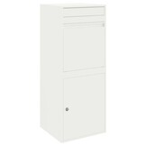 Pakket Inwerp Box met Opslag - Wit Staal - 41x38x103 cm - 35% Korting