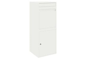 Pakket Inwerp Box met Opslag - Wit Staal - 41x38x103 cm - 35% Korting