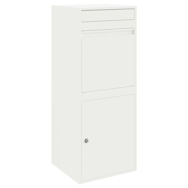 Pakket Inwerp Box met Opslag - Wit Staal - 41x38x103 cm - 35% Korting