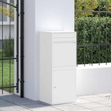 Pakket Inwerp Box met Opslag - Wit Staal - 41x38x103 cm - 35% Korting