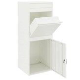 Pakket Inwerp Box met Opslag - Wit Staal - 41x38x103 cm - 35% Korting