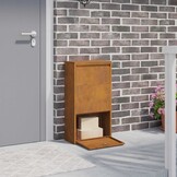 vidaXL Pakket Inwerp Box met Slot - Roestig, 44x22x82cm Cortenstaal (-34%)