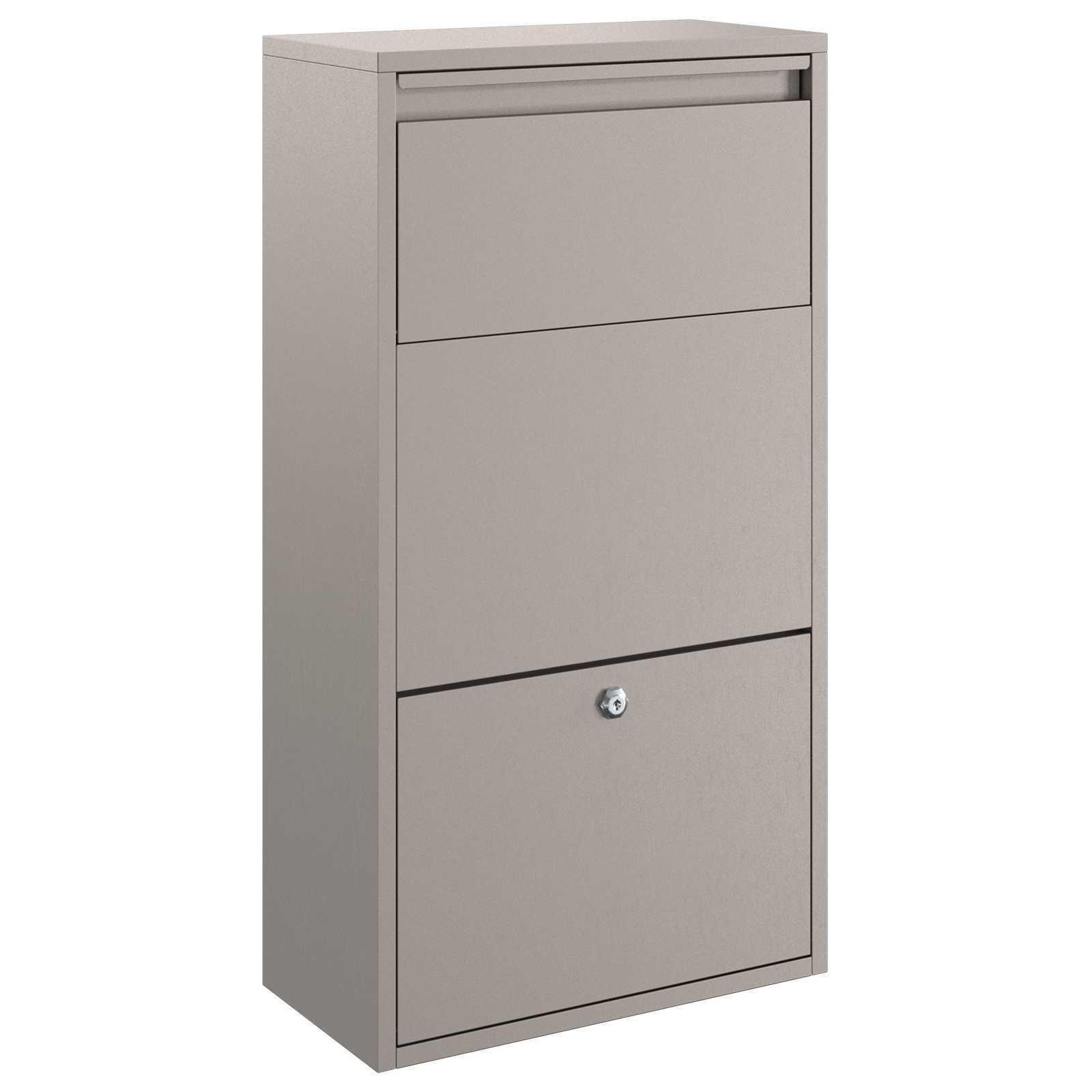 vidaXL Pakket Inwerp Box met Slot - Roestig, 44x22x82cm Cortenstaal (-34%)