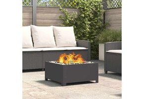 VidaXL Vuurkorf Zwart 60x60x30cm - 34% Korting!