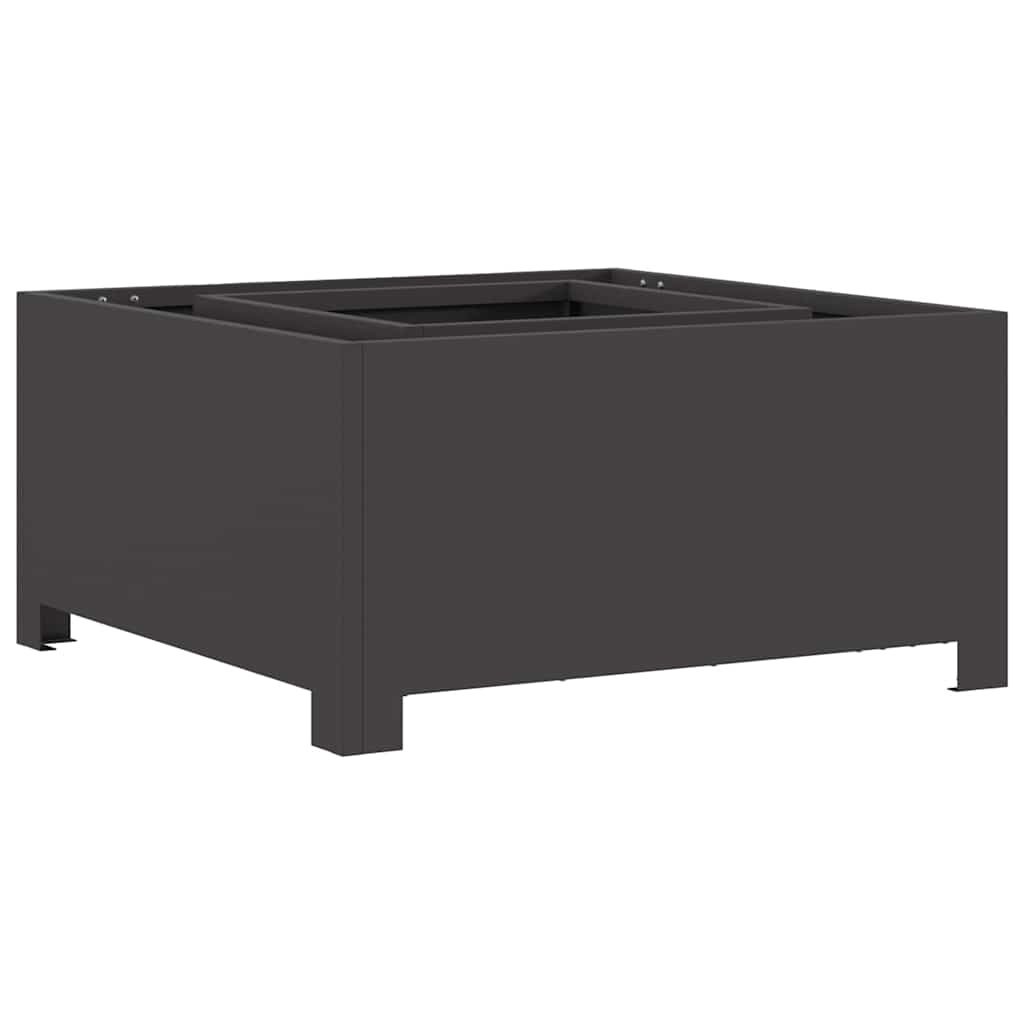 vidaXL Vuurkorf Zwart 60 x 60 x 30 cm Koudgewalst staal