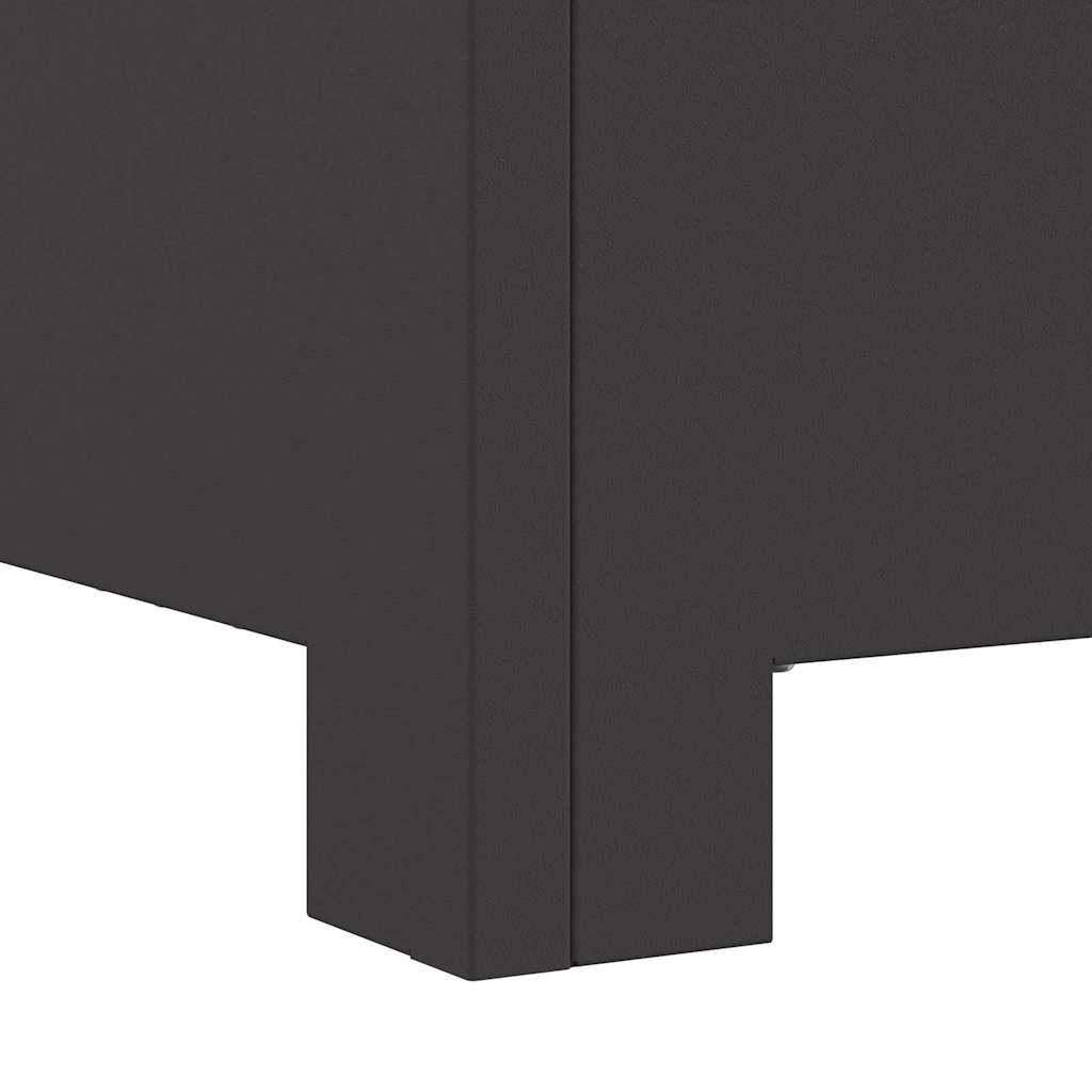 vidaXL Vuurkorf Zwart 60 x 60 x 30 cm Koudgewalst staal