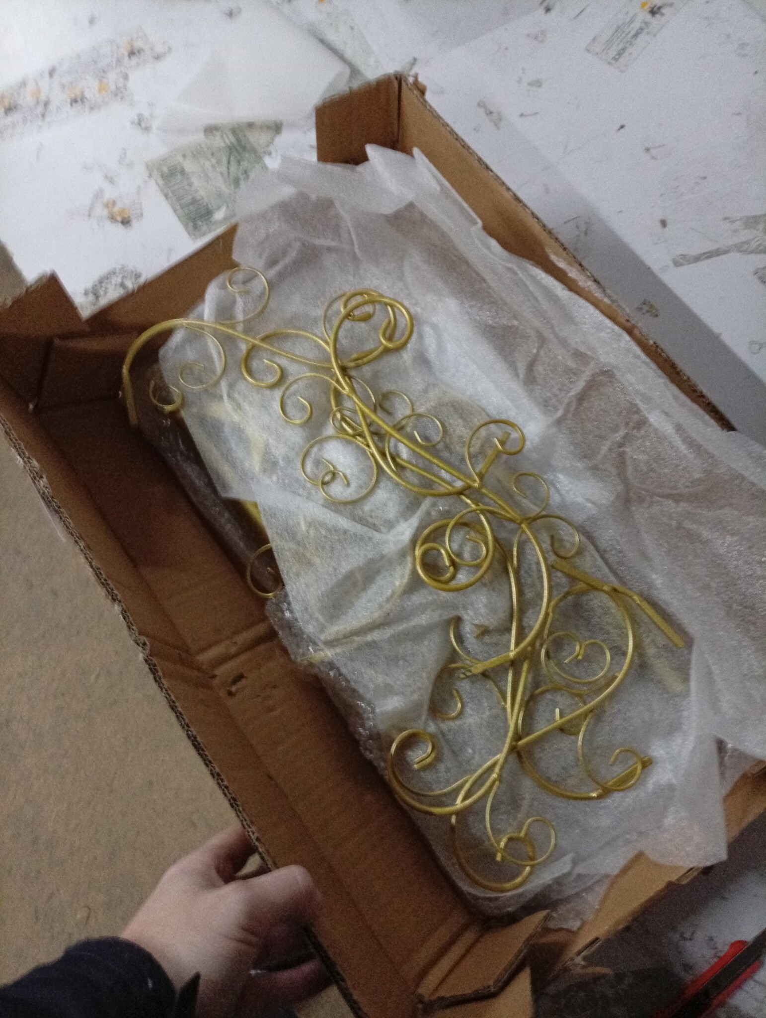 Metalen Kerstboom met Standaard - Goud (90 cm) - 53% Korting